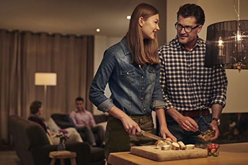 Philips LED Warm Glow E14 Small Edison Screw Dimmable Candle Light Bulb, 6 W (40 W) - Warm White, Pack of 4