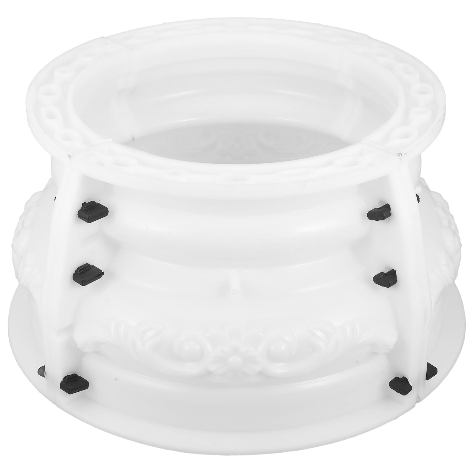 TIDTALEO Molde de Hormigón para Columna Romana de Plástico, Base Cuadrada Diseño Liso y Pie Decorativo, Molde de Bricolaje para Decoración Cemento, Uso en Manualidades y Construcción