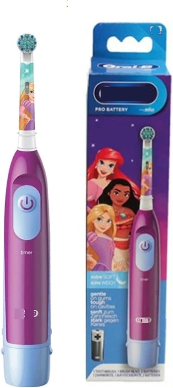 Electric Toothbrush Children Rotary Teeth Brush Soft Bristles 2Min Timer Waterproof Battery Powered for 3-12 Ages，Compatible with Oral B DB5510K(DB5510K Car)