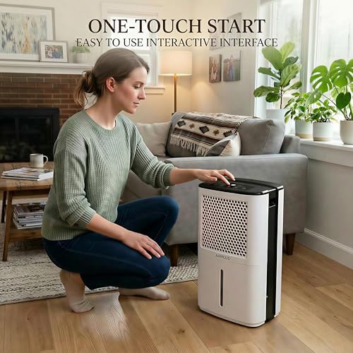 Image of AIRPLUS 4500 Sq. Ft Dehumidifiers for Home, 70 Pints Dehumidifier for Basement with Drain Hose, Continuous Drainage, Intelligent Humidistat, Dehumidifier for bathroom, bedroom, Large Room