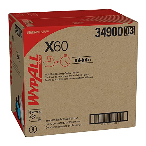 Kimberly-Clark 34900 Wypall X60 Wiper, 12.5, 16.8