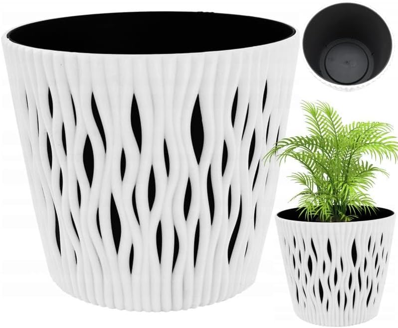 YOURSGARTEN® Blumentöpfe Deko Pflanztopf für Blumen & Kräuter