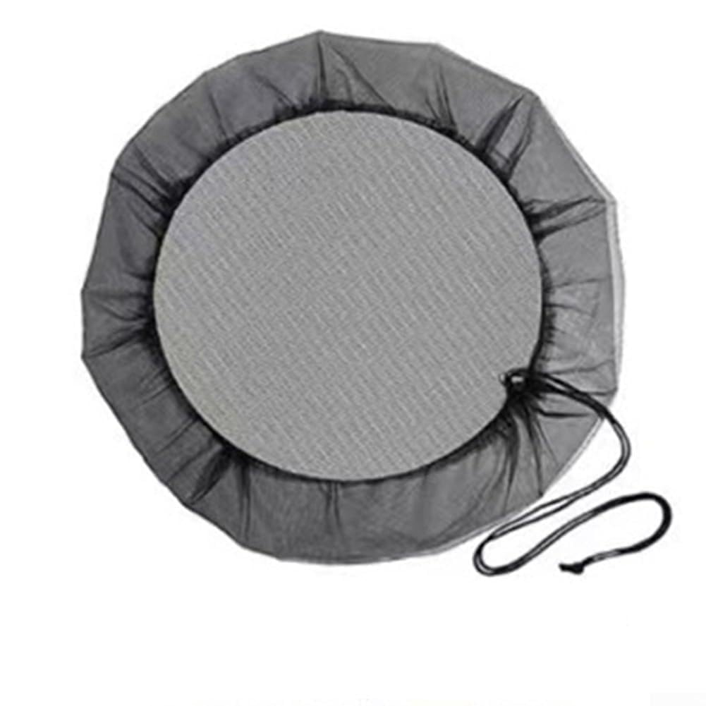 Posheliox Rain Net, Fine Mesh Cover with Drawstring, PE Material for Water Butt Protection, Prevents Debris and Flies, Suitable for Outdoor Garden Use(100cm)