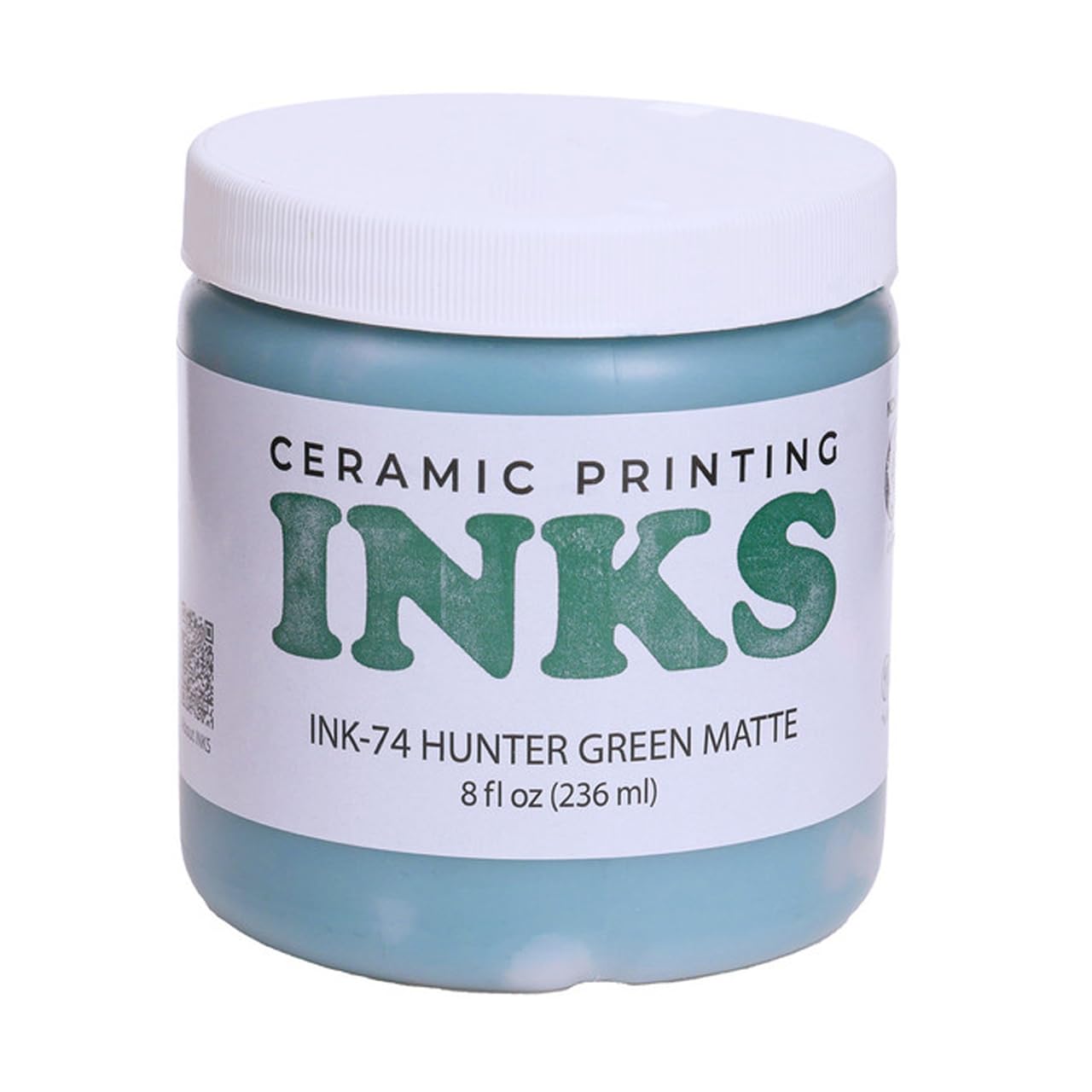 AMACO Ceramic Printing Ink, 8 oz. (236 mL), INK-74 Hunter Green Matte