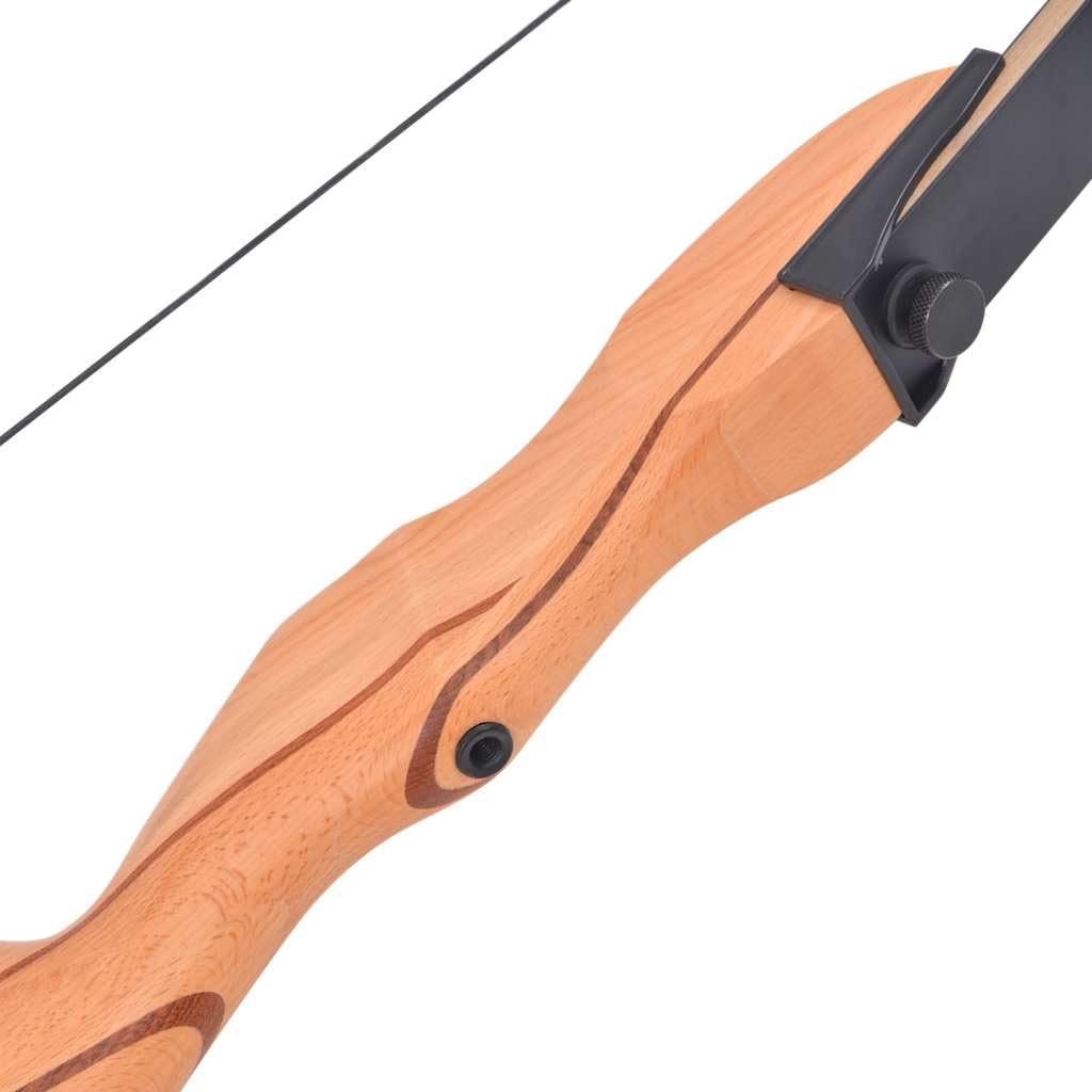 Arc Classique Marron foncé pour Adulte en Bois 68" 30 LB Tir à l'arc