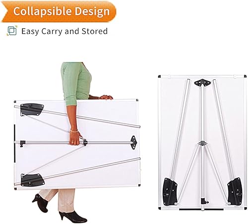 Miniatura 5 de VIZ-PRO Caballete magnético para pizarra blanca/pizarra portátil de borrado en seco, 36 x 24 pulgadas, con 12 marcadores