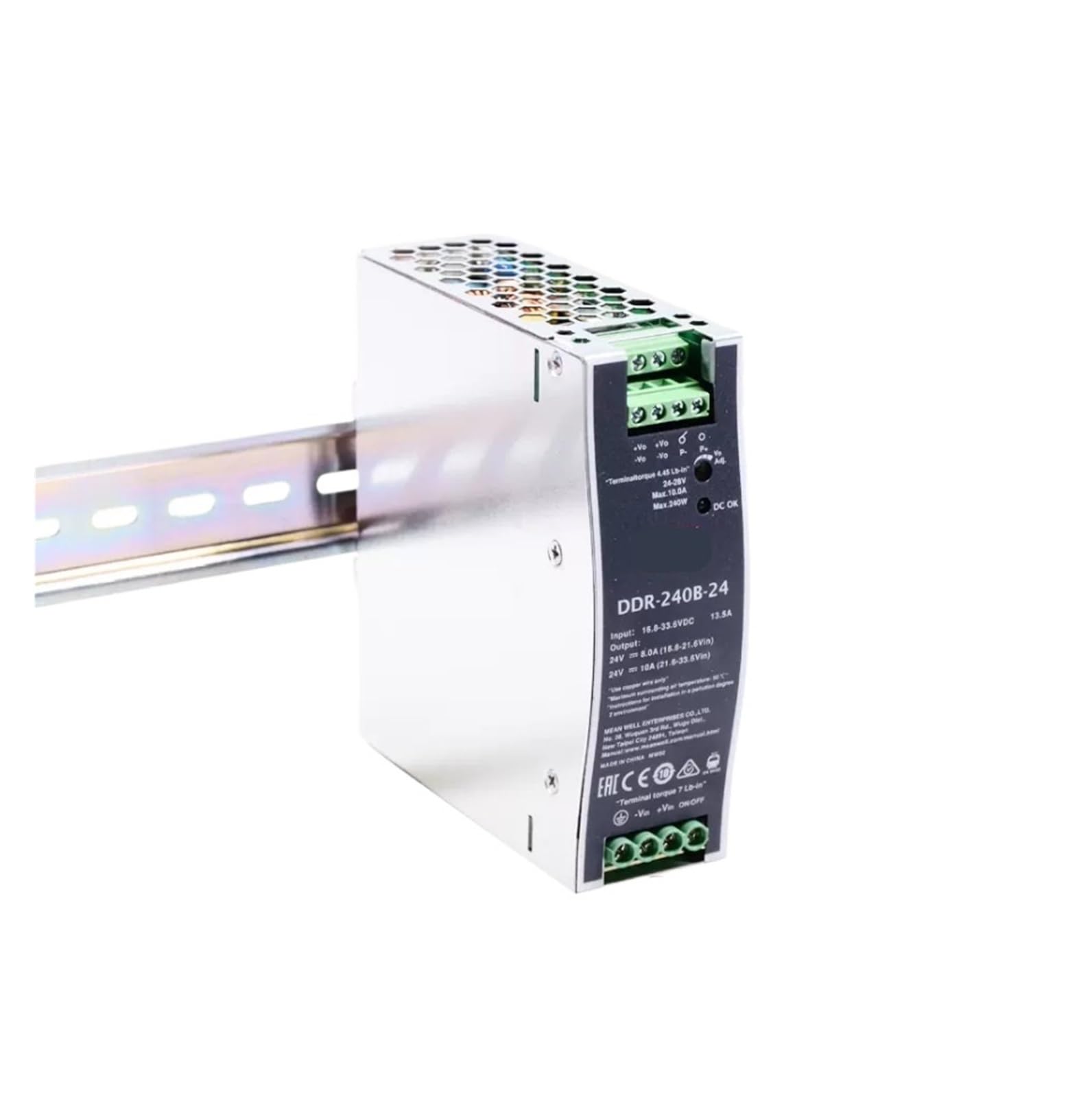 Alimentation sur Rail DDR-240 résout les coupures de tension 48V pour automates industriels