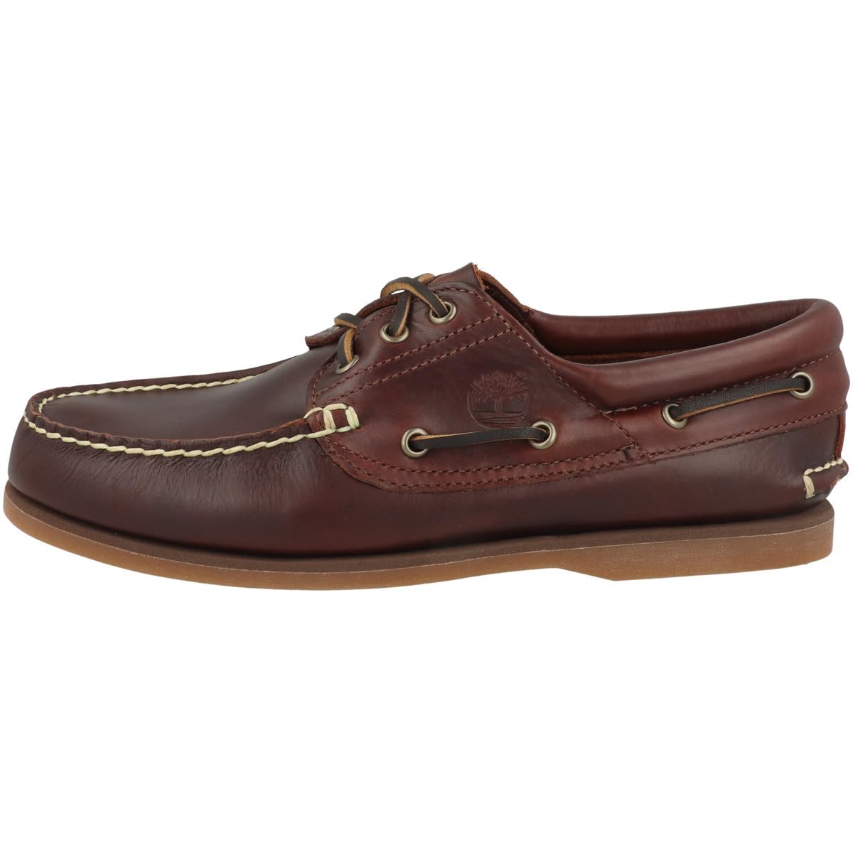 Timberland Mocassini Classic Boat 3 Eye Padded Collar Codice TB176015214 Marrone
