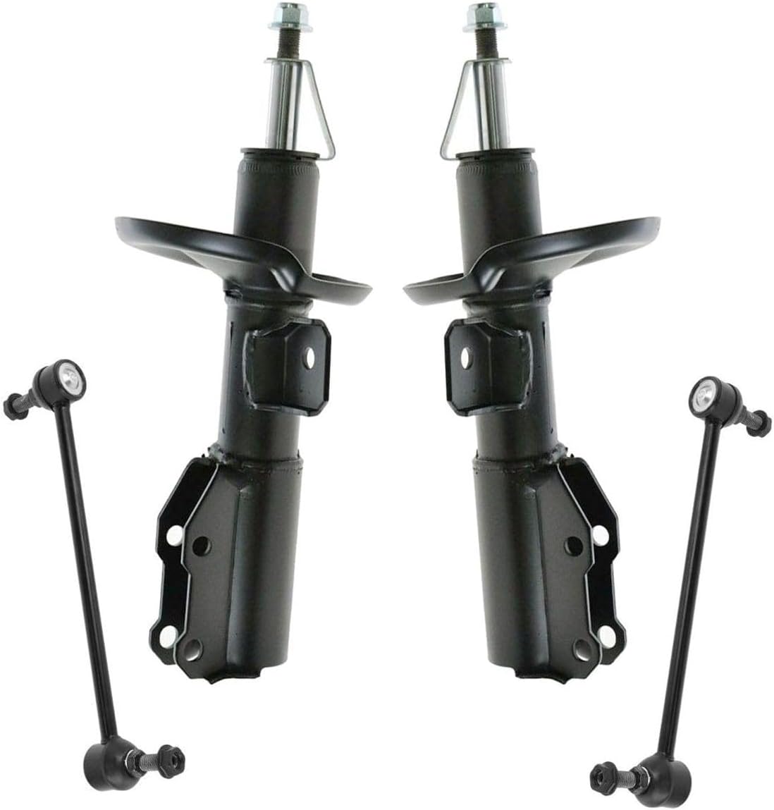 4pc Suspension Kit Strut Assemblies w/Sway Bar End Links 4pcs for Saturn for Ion 2003-2007