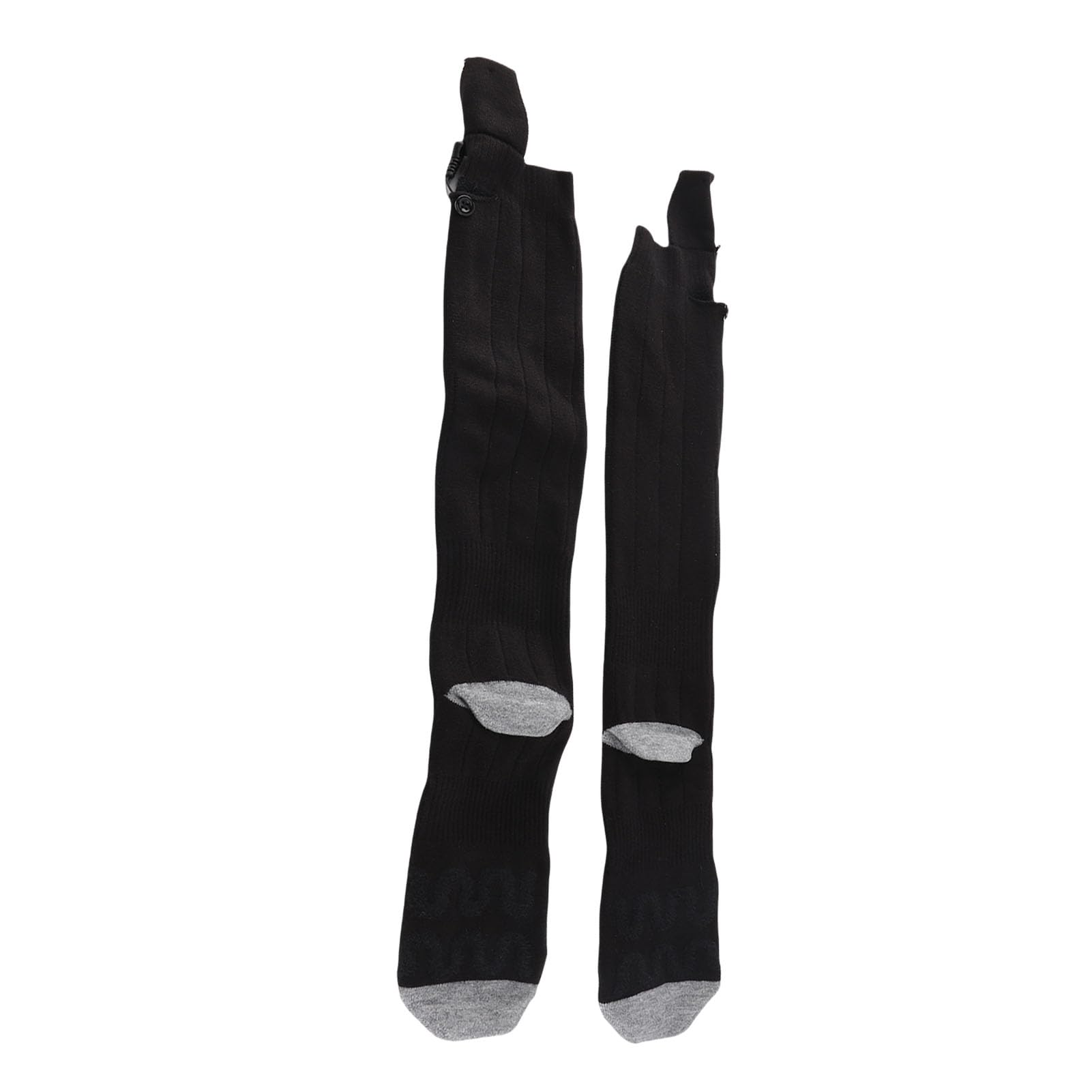 Ejoyous Chaussettes Chauffantes électriques Chaussettes Chauffantes Rechargeables en Pur Coton 3 Modes de Chaleur jusqu'à 122 F 2 Piles 4000 MAh Chargement USB Lavables à la Main pour Hommes Femmes