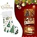XDKDZIS 2 Pack Family Christmas Stockings Large Xmas Stocking Fireplace Hanging Ornament Holiday Decoration with 30 Vector Tree Illustrations