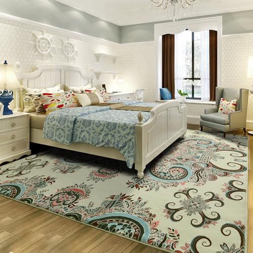 Easycozy 6x9 Area Rugs-Stain Resistant Washable Rug, Anti Slip Backing for Living Room Rug,No Shedding Large Dining Room Rugs, No Smell Vintage Printed Rug, Extra Soft Area Rug Easycozy 6x9 Area Rugs-Stain Resistant Washable Rug, Anti Slip Backing for Living Room Rug,No Shedding Large Dining Room Rugs, No Smell Vintage Printed Rug, Extra Soft Area Rug