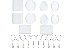 Qtopun Keychain Silicone Mold, A Colorful Jewelry Making Kit for Your Creative Side.