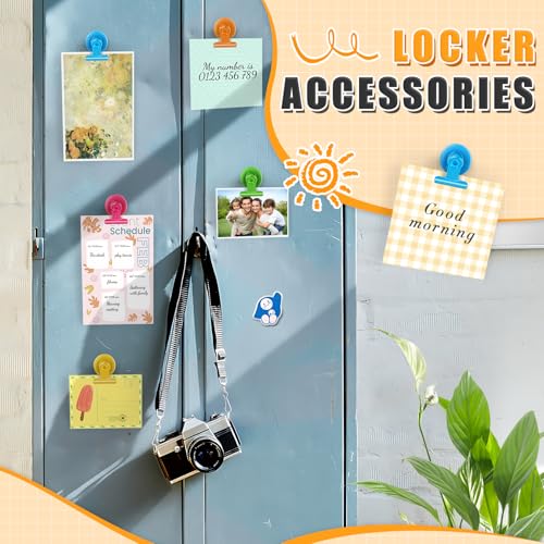 Grtard 24pack Magnetic Clips, Cute Magnet Clips for Fridge, Colorful Magnetic Clips Heavy Duty, Strong Magnetic Clip Magnets, No-Scratch Magnetic Clips for Refrigerator, Whiteboard, Locker, Classroom