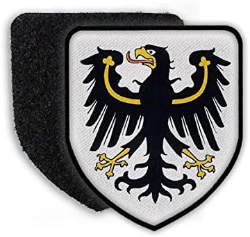 Copytec Aufnäher Westpreußen Wappen - Adler Mit Krone Und Schwert 65x75mm