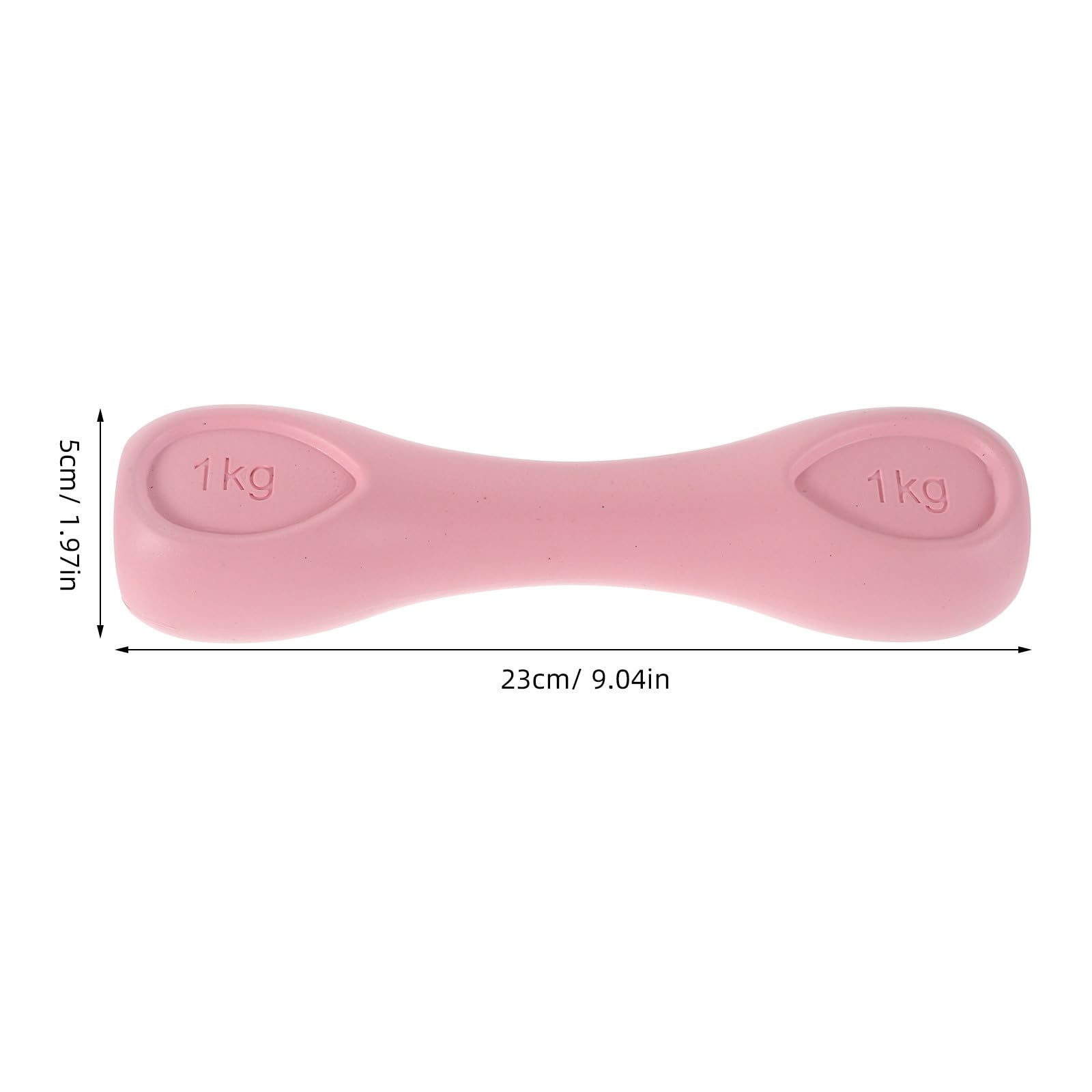 2 Piezas Mancuernas de Hierro Fundido Rosa para Mujer | Diseño Ligero, Agarre Cómodo Antideslizante, para Fuerza y Tonificación Muscular, Uso Doméstico