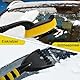 Auto Eiskratzer, 2 in 1 Schneebesen Eiskratzer und Reinigungsbürste,Auto Eiskratzer mit Ergonomischem Schaumstoffgriff für PKW, LKW und SUV, Gelb