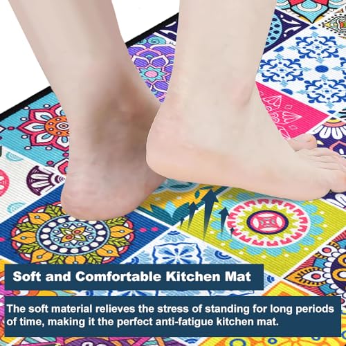 HEKOBAG 2Pcs Non Slip Kitchen Runner Sets - Washable Anti Fatigue Floor Mat for Kitchen, Laundry, Bedroom - Image 6