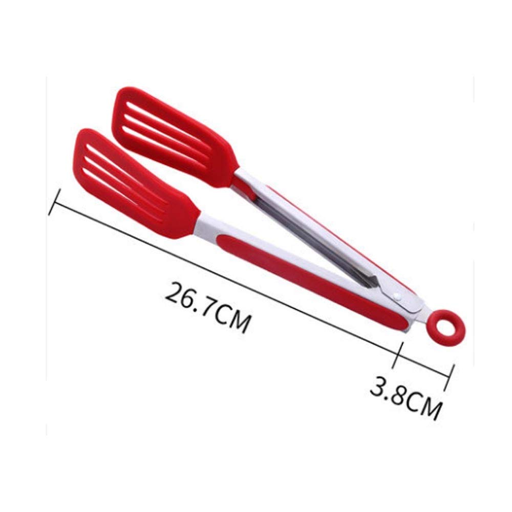 DOWNER Pinze da Cucina, pinze for Pane in Silicone Antiscivolo, pinze Resistenti al Calore for Cottura, pinze for Pasticceria, pinze for Barbecue, Utensili da Cucina, Utensili da Cucina
