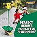 Geospace Jumparoo Frog Pogo Stick with Frog Sounds; for Young Kids 25 to 65 Lbs, Pogo Stick for Active Outdoor Fun Toy for Boys and Girls for Exercise, Balance, and Coordination