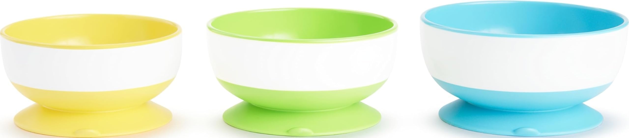 Munchkin Stay Put Suction Bowl, 3 Pack
