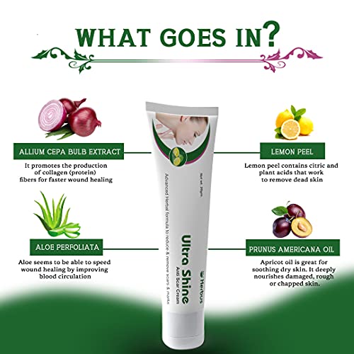 Image of Ultra Shine Advanced Herbal Anti Scar Face Cream Reduce & Remove Scar Marks, For Blemish, Pigmentation,Whitening Moisturizing,Skin Care Pimple Removal Cream