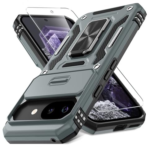 Coque antichoc militaire pour Google Pixel 9A avec béquille rotative