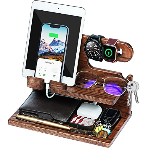 Valentinsgeschenke für Männer, Schreibtisch Organizer Holz Geburtstagsgeschenk, Valentinstag Beste Geschenk für Mann Ihn, Freund, Partner Ehemann...