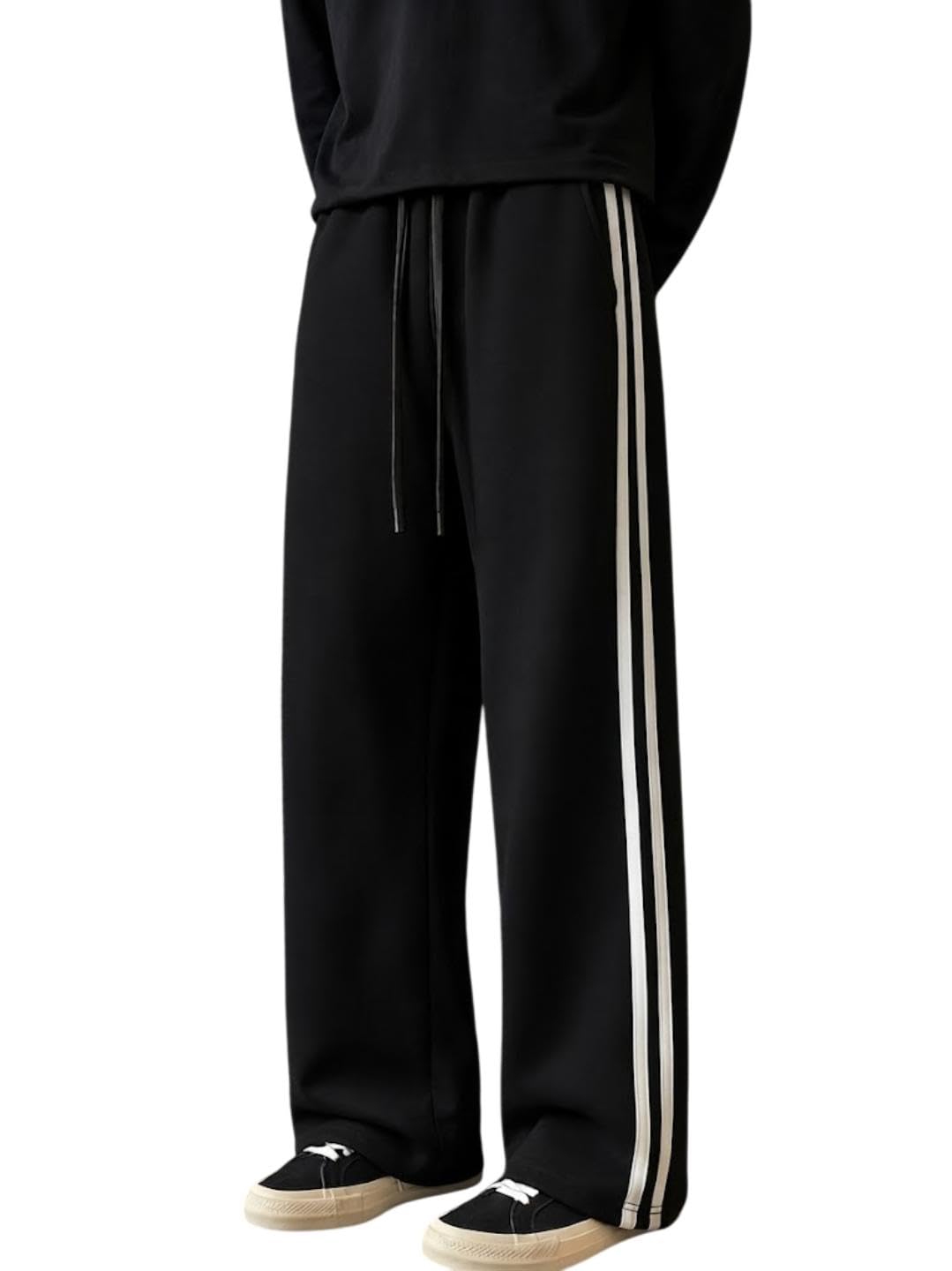 dockstreet Track Pant for Men || Baggy Fit || Track Pants || Full Elastic Jogger Track Pant || 100% Cotton-picture-45