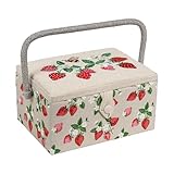 Photo Gallery hobbygift hobbygift esclusivo contenitore medio per lavori di cucito, hobby, vassoio per accessori, tasca per puntine, cuscino, manico in pvc, coperchio, fragole ricamate, 18.5 x 25.5 x 14.5cm Photo Gallery hobbygift hobbygift esclusivo contenitore medio per lavori di cucito, hobby, vassoio per accessori, tasca per puntine, cuscino, manico in pvc, coperchio, fragole ricamate, 18.5 x 25.5 x 14.5cm