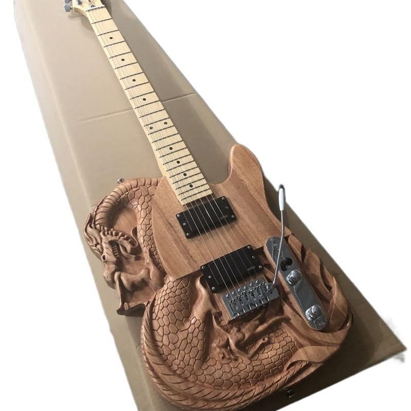 Amazon | マホガニー材を使用したカスタム手彫りエレキギター - プロの
