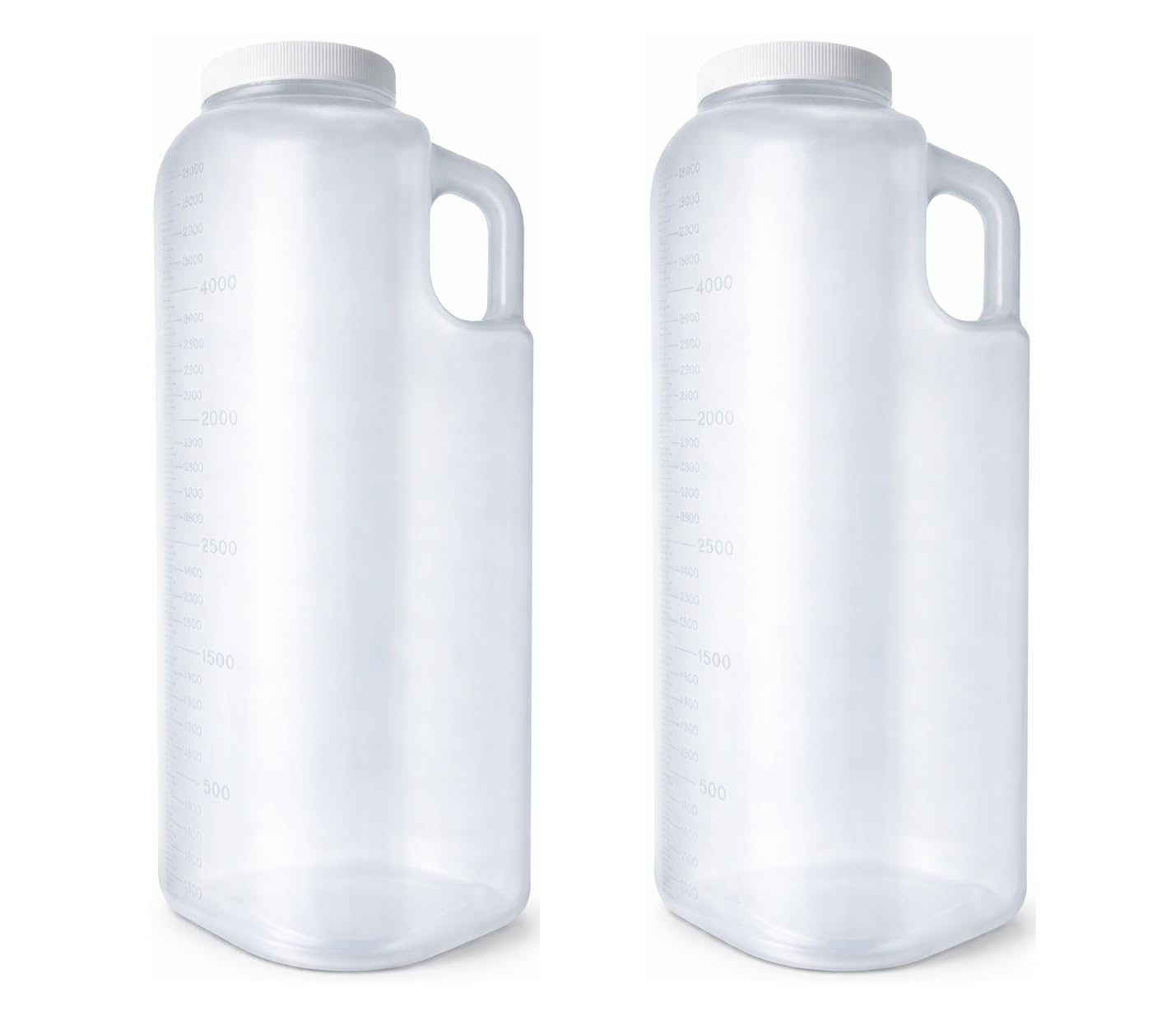 Large Clear 24-Hour Urine Collection Bottle (3000 mL) – Graduated Urinal Container with Leak-Resistant Screw Cap for Elderly, Home & Medical Use (Pack of 2)