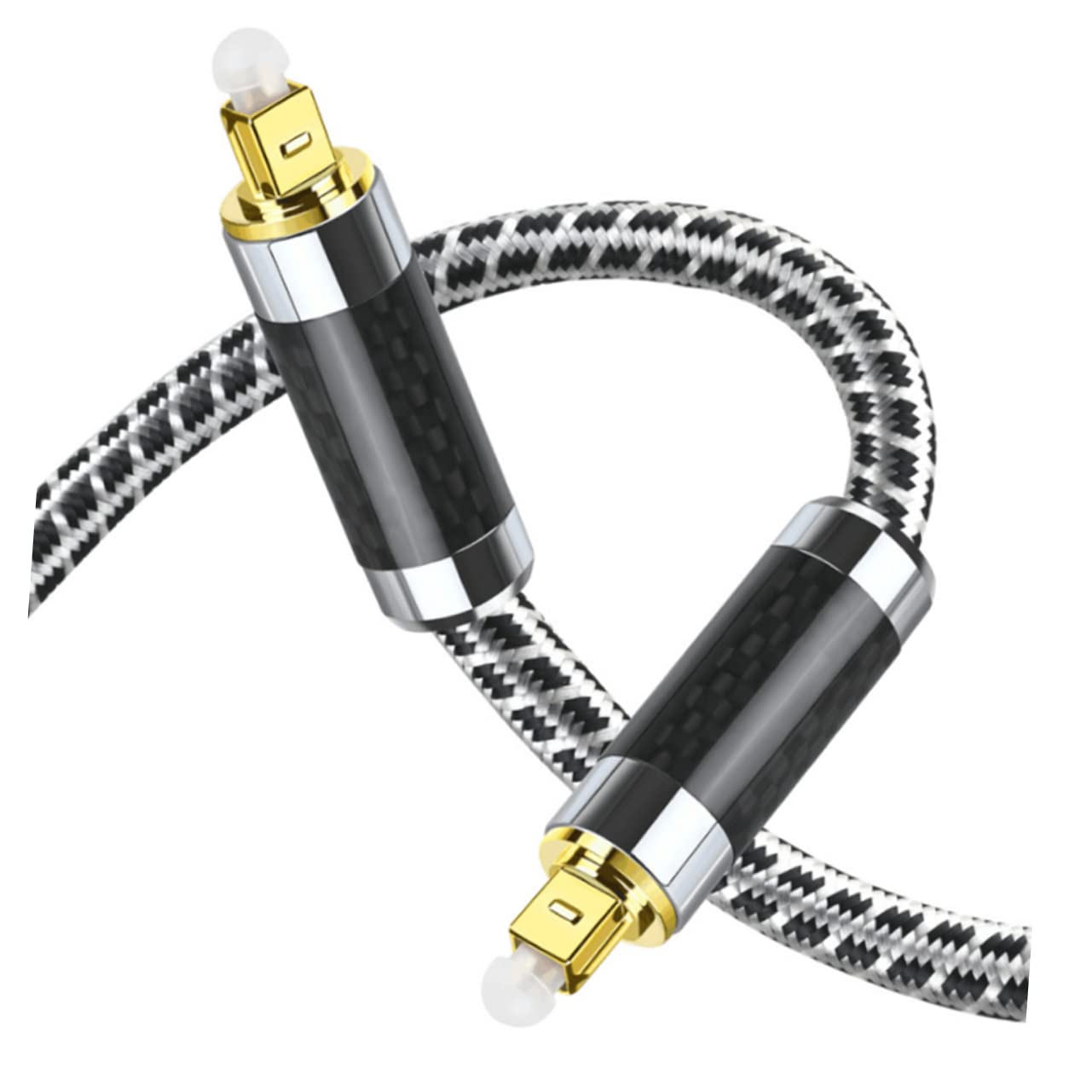 Hemobllo Cavo Audio Ottico Metri Cavo Audio Digitale Maschio-maschio Flessibile Connettori Placcati in Oro Per Trasmissione Segnale Alta Fedeltà Senza Interferenze