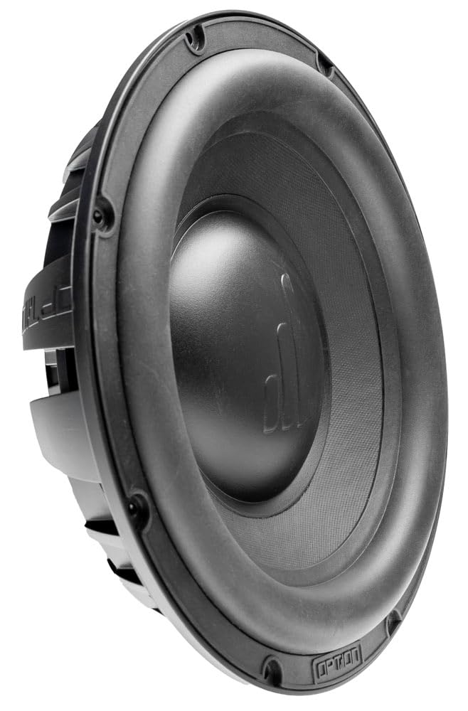 Option AIR-F10 D4 Subwoofer, 25cm, 4+4 Ohm, Doppel-Schwingspule, 300 Watt RMS, Flacher Subwoofer 10 Zoll