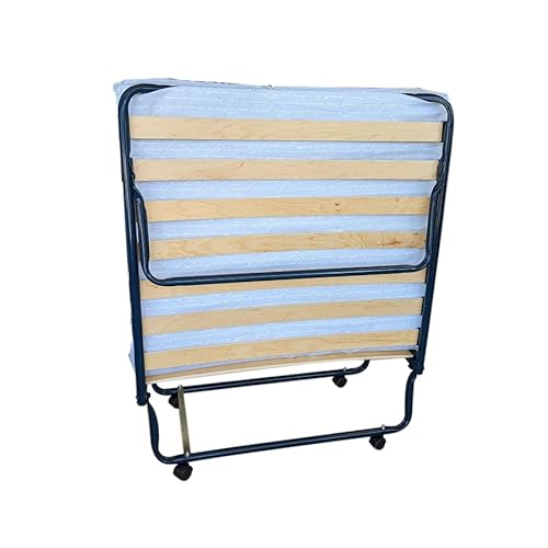 Avenue Literie Lit d'appoint Gris Pliant 17 Lattes Matelas 90x190