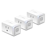 Plug HS103P3, Smart Home Wi-Fi Outlet Works with Alexa, Echo, Google Home & IFTTT, No Hub Required, Remote Control,15 Amp,UL Certified, White, 3 Count (Pack of 1)