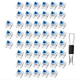 Kit de remplacement complet : le lot contient 35 ou 50 commutateurs de clavier mécaniques tactiles à 3 broches plus un extracteur de touches pour le remplacement et la personnalisation, fournissant assez de commutateurs pour réparer plusieurs touches ou habiller une disposition compacte.