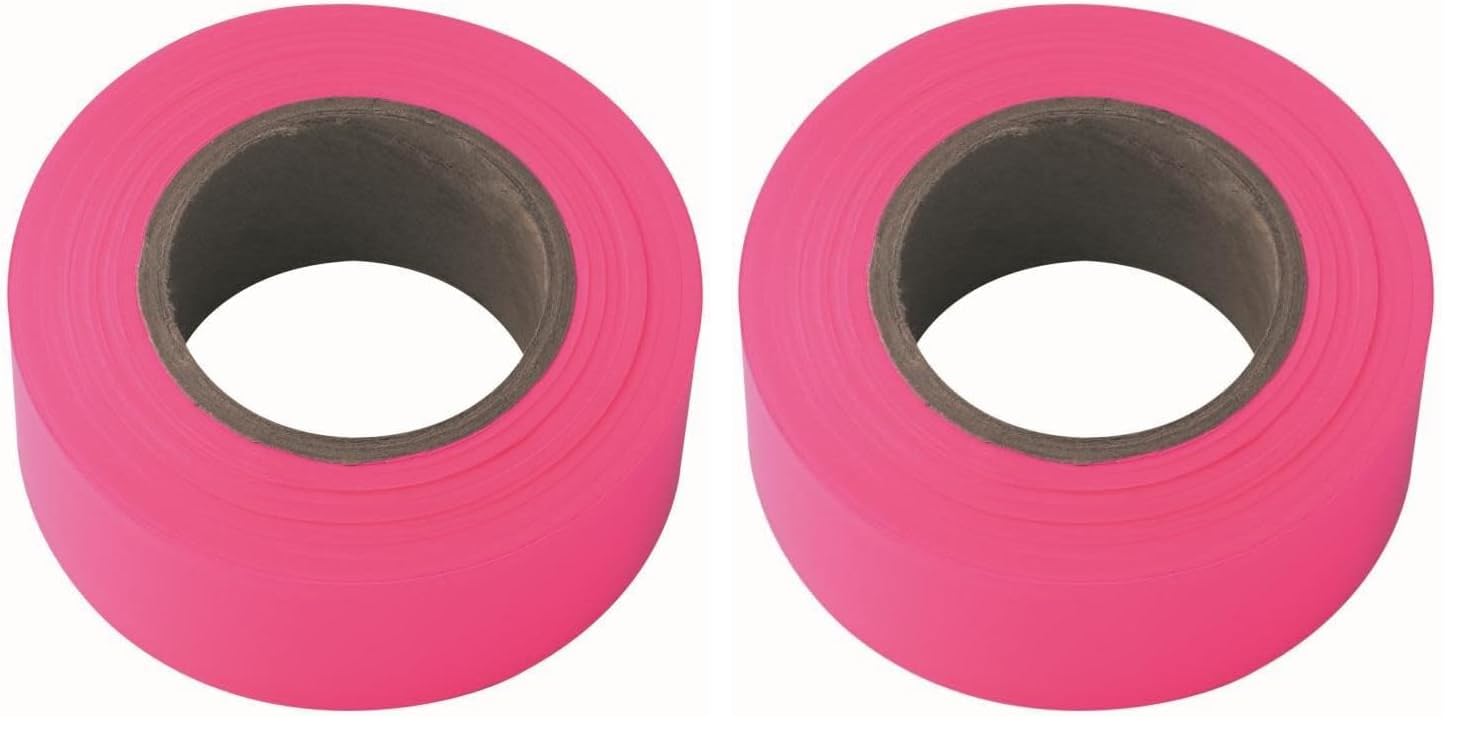 IRWIN Flagging Tape, 150-foot | Glo-Pink | Pack of 2 | Model 65603