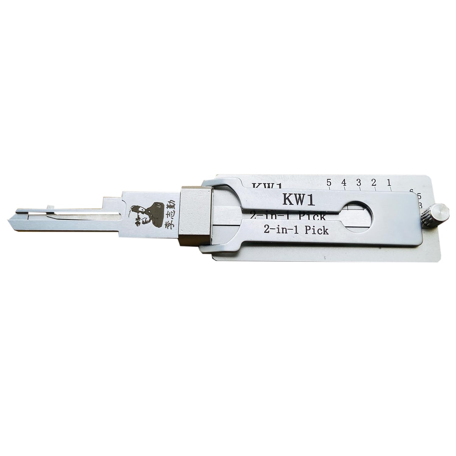 Rlokk Silver Home Door Civil 2 In 1 Lock Pick And Decoder Tool, Lock Picking And Key Reader, Professional Locksmith Tool (Kw1)