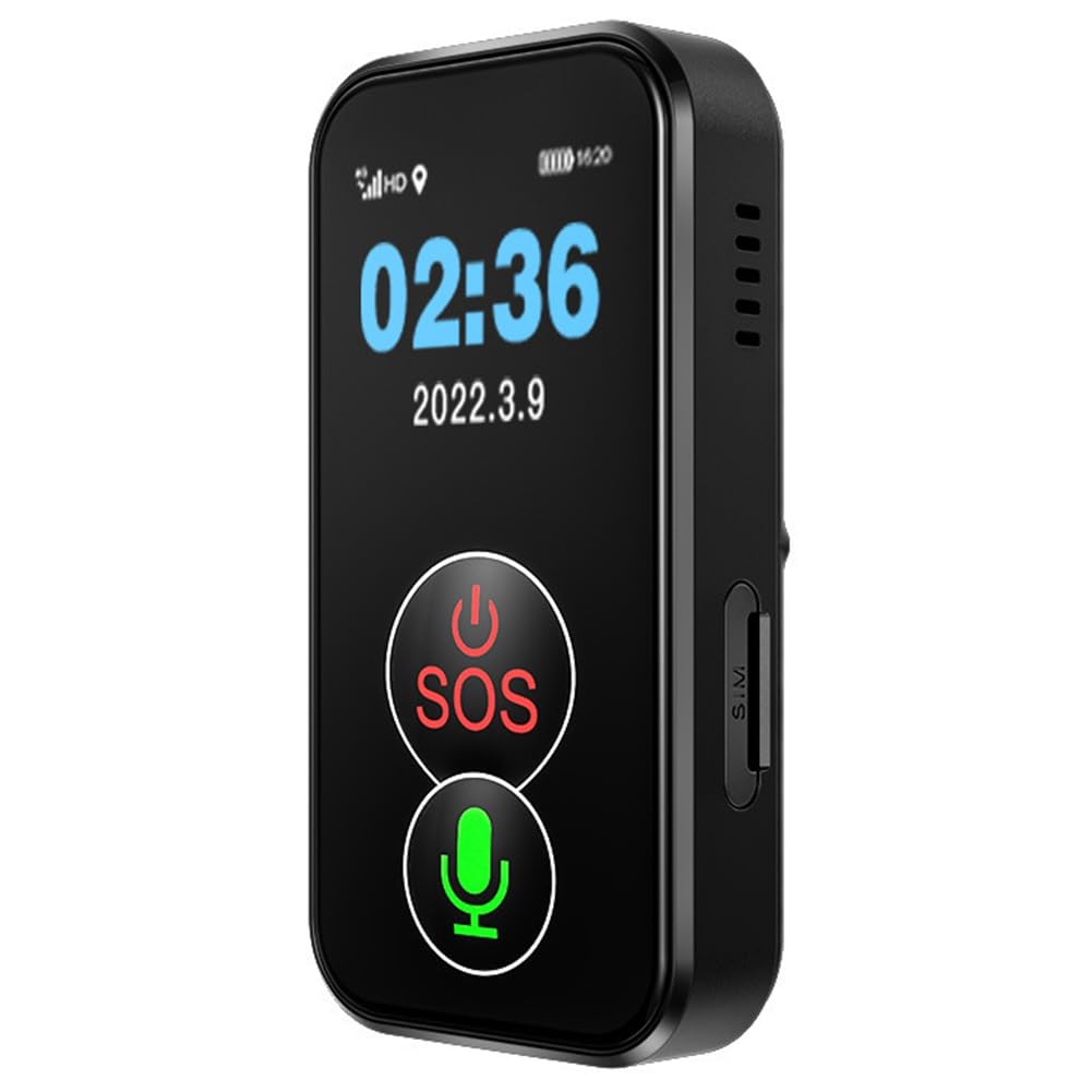 Rastreador de Personas Mayores 4G, Localizador Inalámbrico SOS WiFi para Cuidadores, Localizador de Personas Mayores, Rastreador de Alerta de Caídas, IP67, Antipérdida