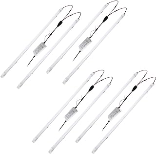 4 Pack LED Troffer 2x4 FT Retrofit Kit,Magnetic Retrofit kit,36W (240W Equiv),5000K Daylight White,0-10V LED Driver/2 Tubes Per Kit,T8 T10 T12 Fluorescent Replacement Light Bar,Easy to Install