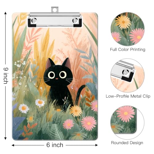 Image of Small Plastic Clipboard 6 x 9 in, Standard A5 Size Fashion Clip Board