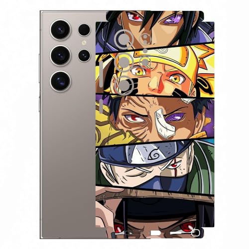 Image of AtOdds Mobile Skin Sticker Wrap | Compatible for Samsung S24 Ultra (5g) | Scratchproof Matte Finish | Full Coverage for All Sides & Camera Protection (Design - Anime 38)