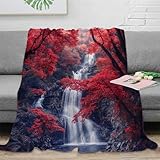 Zoom IMG-1 ctamm foglie scarlatte coperta 50x60inch Zoom IMG-1 ctamm foglie scarlatte coperta 50x60inch