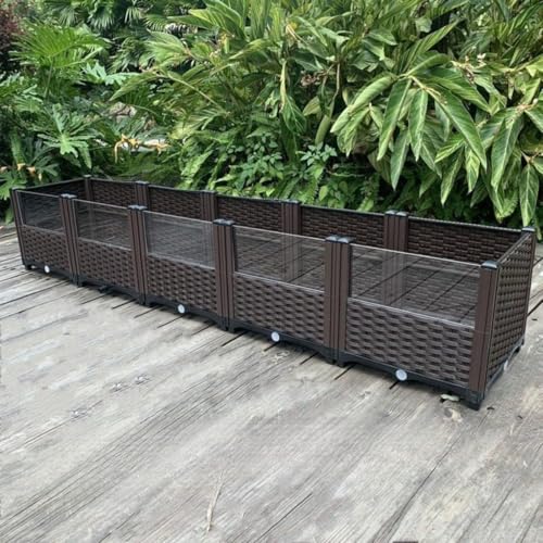 MumuElf オープン式カメ生態ボックス プレミアム 飼育ケース 生態飼育 脱走防止オープンガラス水槽 大型半水棲 ボックス 排水便利設計 景観DIYスペース 観察 (5箱:縦200*横40*高さ37(内寸奥行30cm),A)