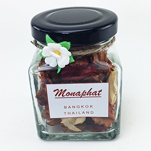 The Beautiful Glass Bottle Design Decorative with CANTALOUPE Fragrance Potpourri #PR-0103