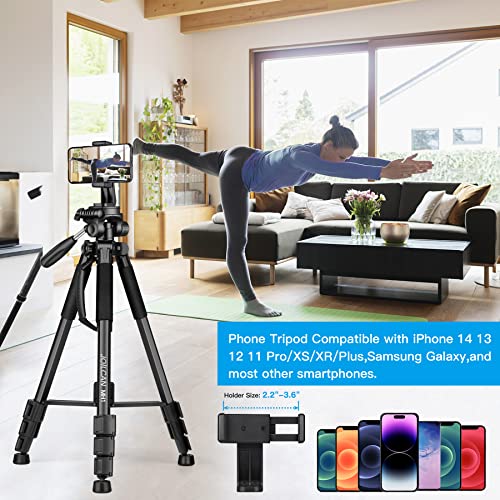 Camera Tripod, 72” Tripod For Camera Stand, Aluminum Heavy Duty Tripod For Video Photo, 5 In 1 Travel Camera Tripod & Monopod Compatible With Canon Nikon Cameras Dslr Camcorder Projector Phone #TOP7