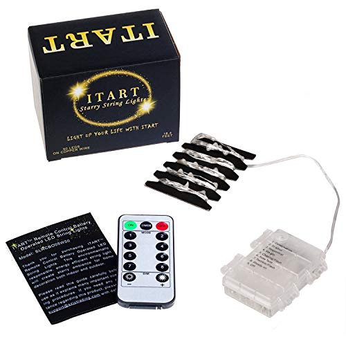 Guirlande lumineuse LED bleue 50 LED avec minuteur télécommande ITART