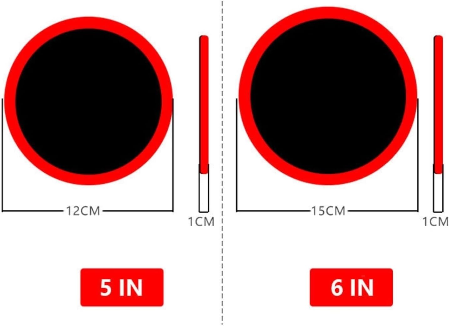 Polishing Pads 5/6Inch Polishing Backing Plate 125/150mm 6 Hole Back Up Sanding Pad Disc Self Adhesive Back Plate for Polisher(2pcs,5inch)