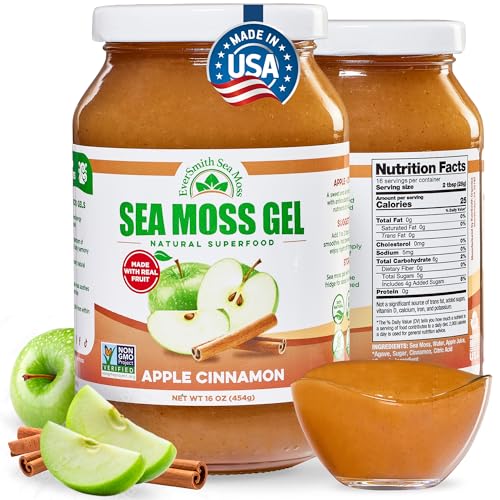 EverSmith Organics Wildcrafted Irish Sea Moss Gel (Apple Cinnamon)